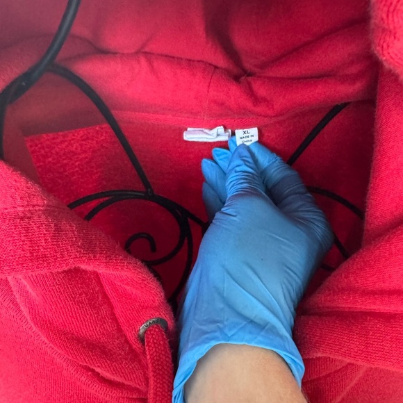 Women’s XL Red Vans hoodie checkered - Picture 6 of 7